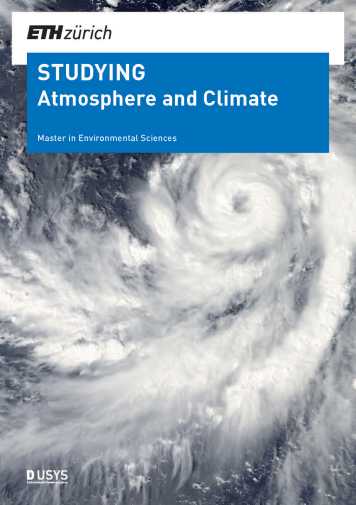 Broschüre Atmosphäre und Klima